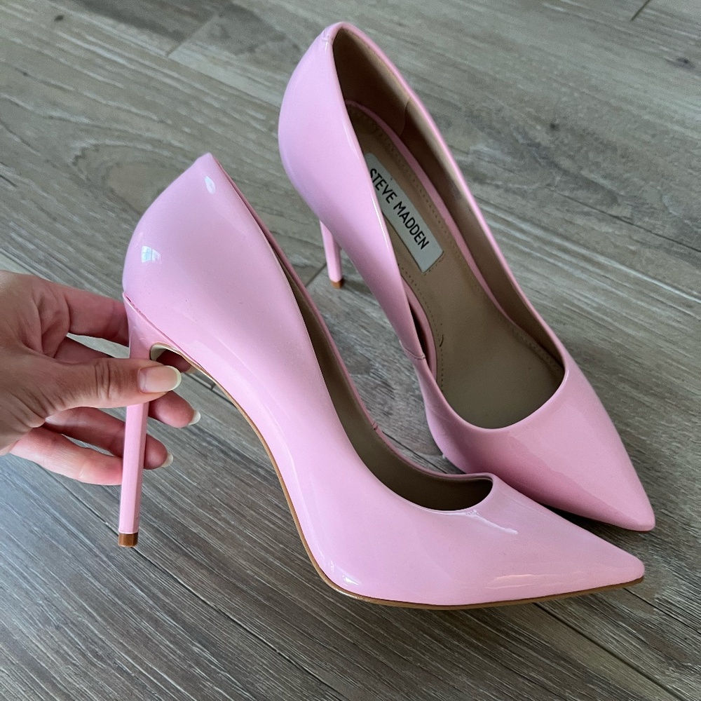 Steve madden vala pink pumps heels